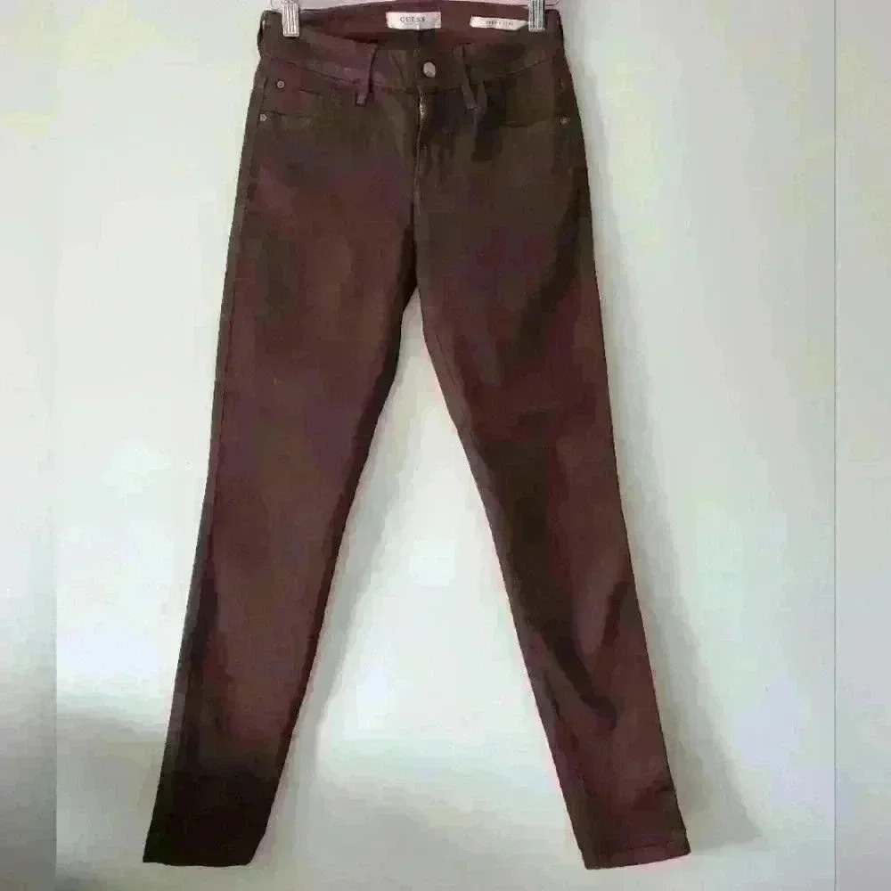 Guess deep red/ purple sexy curve cotton jeans size 24